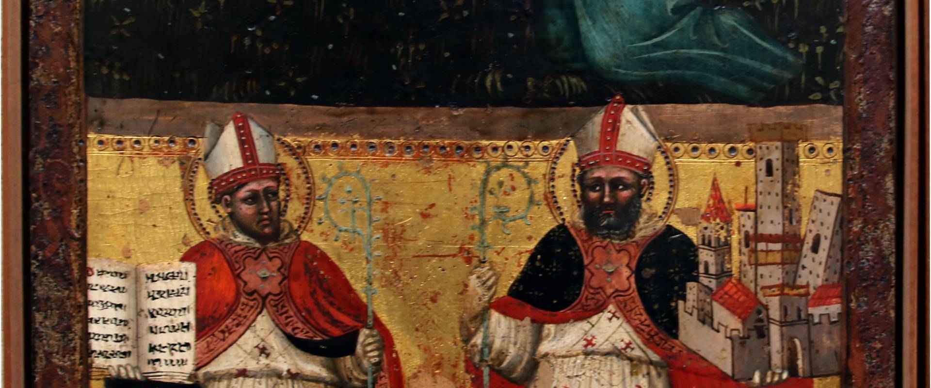 Lippo di Dalmasio, Orazione nell'orto. I santi Ambrogio e Petronio, 1380-1390 circa foto di Mongolo1984